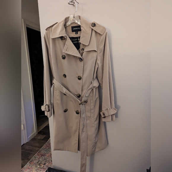 London Fog double breasted trench coat - Picture 1 of 6